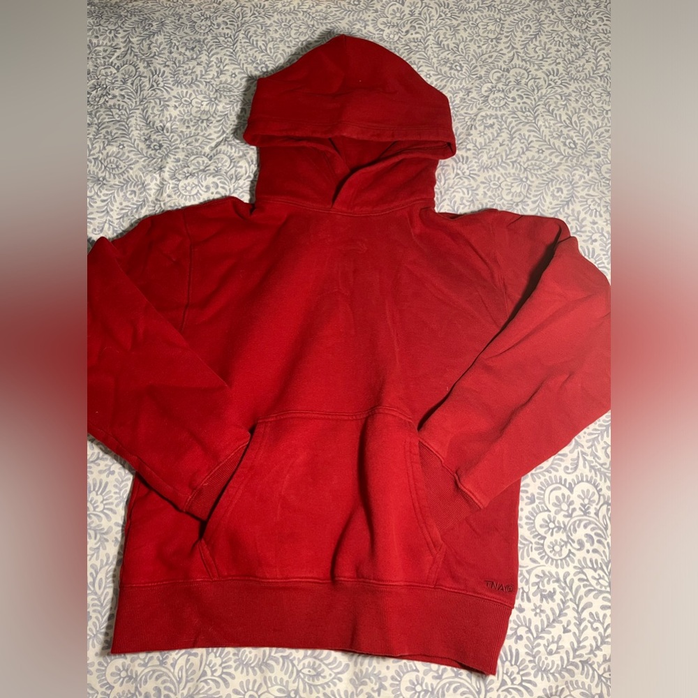 Aritzia TNA Red Long Sleeve Hoodie. Size Small.